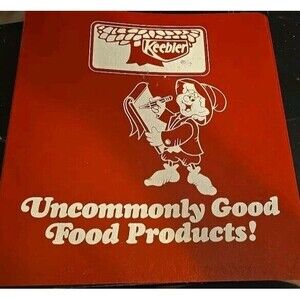 Vintage Keebler Cookies Red Binder